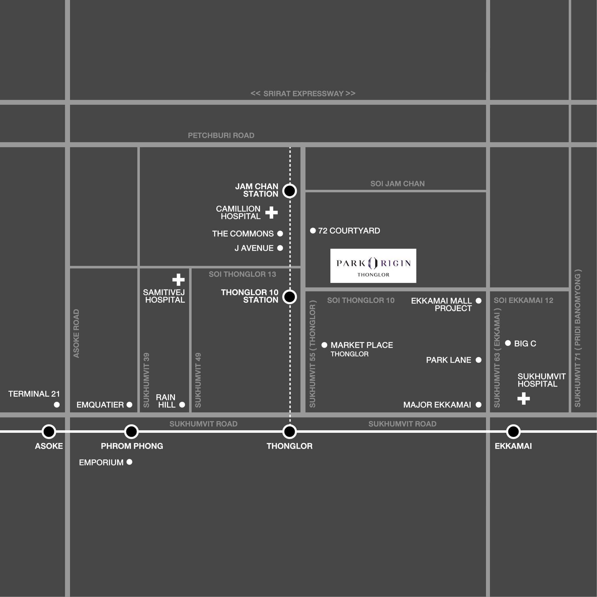 Thonglor neighbourhood map