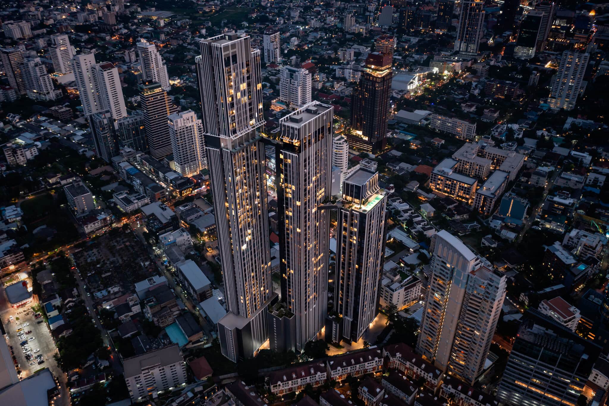 Park Origin Thonglor at dusk